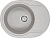 Мойка кухонная Paulmark Oval PM316550-GR серый