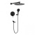 Душевая система Filarete Roun FL1026BL, черный Душевая система Filarete Roun FL1026BL, черный