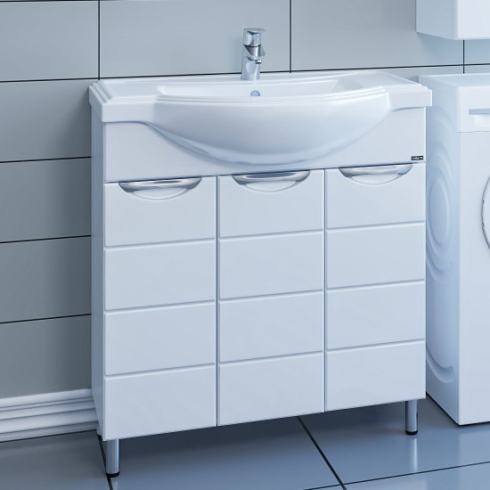 Мебель для ванной СанТа Родос (Классик) 80 напольная, 3 дверцы