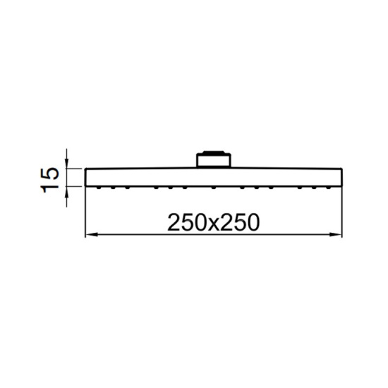 Верхний душ Webert AC1012015PVC, хром