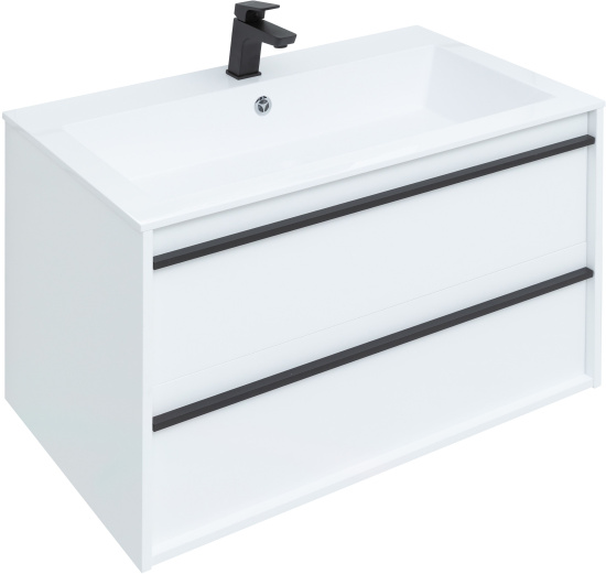 Мебель для ванной Aquanet Lino 90 белый матовый