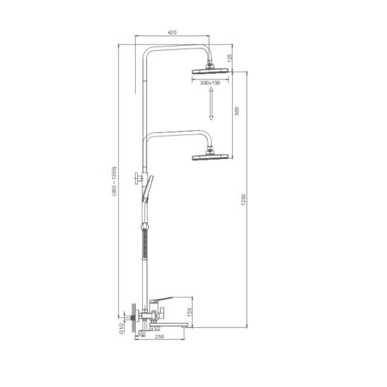 Душевая стойка Splenka S40.24.06
