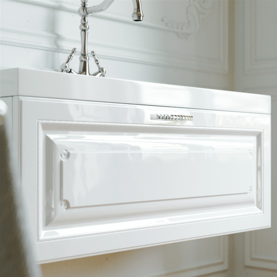 Тумба с раковиной Aqwella 5 stars Empire 100 белая