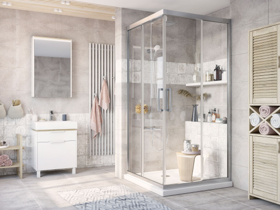 Душевой уголок Stworki Дублин 120x120 см профиль хром матовый