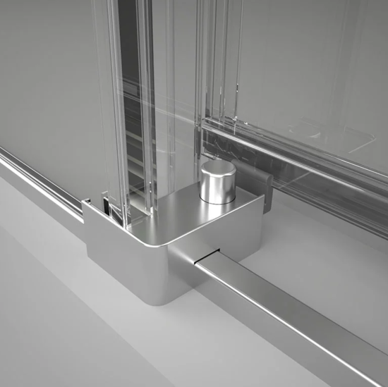 Душевой уголок Veconi Rovigo RV-075 140x90, профиль хром