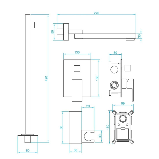 Душевая система RGW Shower Panels SP-56B