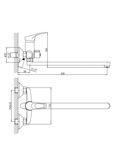 Смеситель для ванны Haiba HB13 HB2213