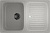 Мойка кухонная Ulgran U-502-310 серая