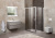 Душевой уголок BelBagno Unique-AH-1-120/135-90-P-Cr