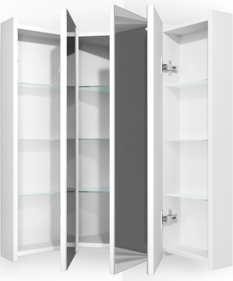 Зеркало-шкаф Stworki Лунд 60 белый