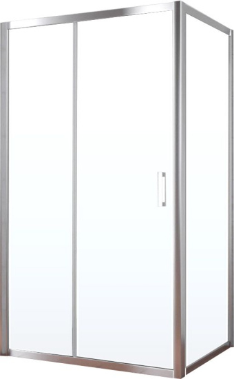Душевой уголок Vegas Glass ZP+ZPV TUR NOVO 140*80 08 10 профиль глянцевый хром, стекло сатин