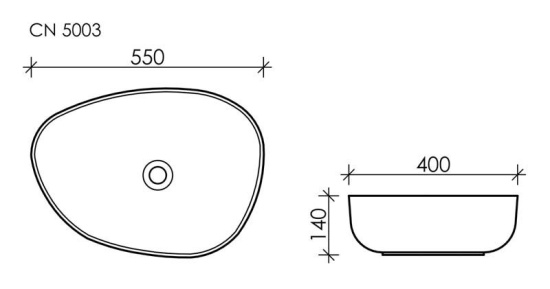 Накладная раковина Ceramicanova Element CN5003