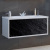 Тумба с раковиной Marka One Seattle 90П black stone
