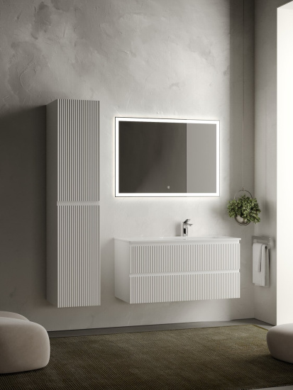 Тумба с раковиной Sancos Snob R 100 Bianco правая SNR100RW, подвесная