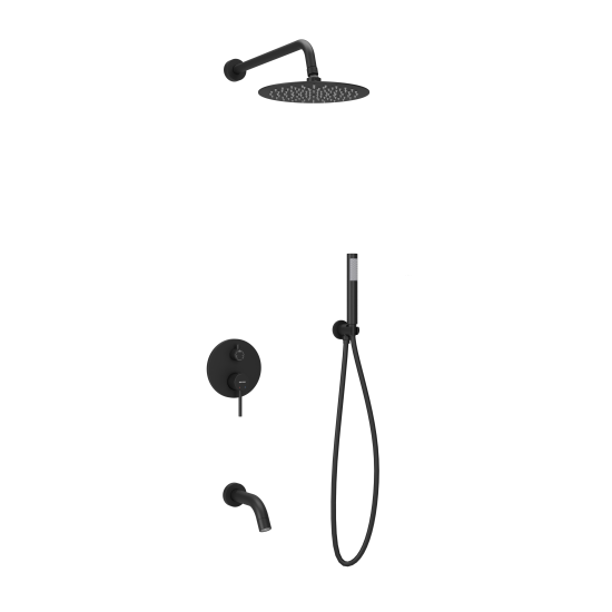 Душевая система SANCOS Select SC3004MB, черная матовая