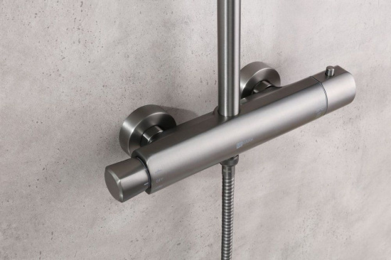 Душевая стойка Lemark Bronx LM3770GM, термостат