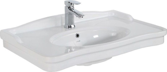 Мебель для ванной ValenHouse Эстетика 80 белая, подвесная, ручки хром