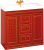 Тумба под раковину Misty Fresko 90 красная краколет