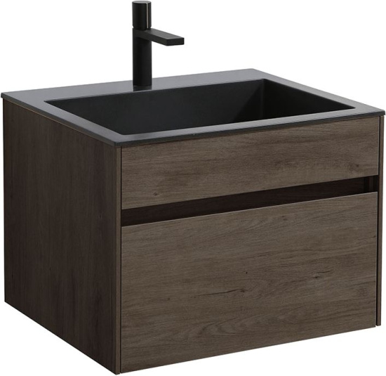 Тумба с раковиной Vincea Chiara 60 темный дуб
