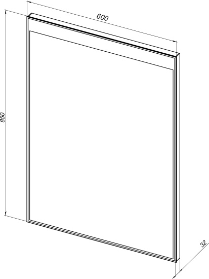 Зеркало Aquanet Палермо 6085