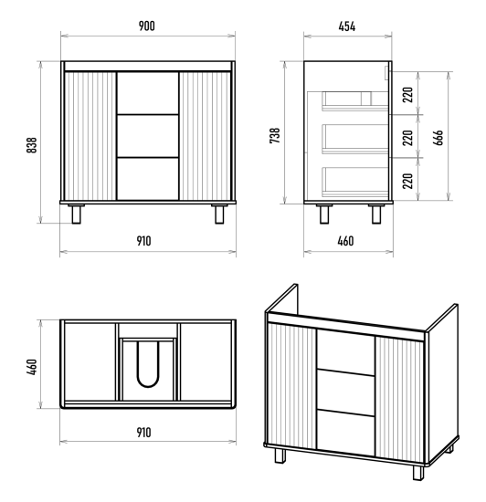 Тумба с раковиной Brevita Risacca Pistachio 90