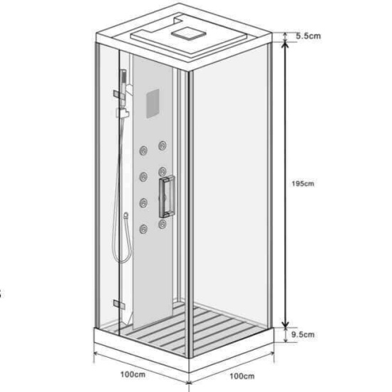 Душевая кабина Wasserfalle W-9903