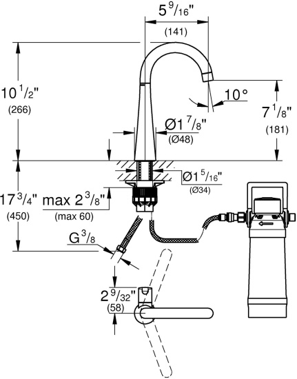 Кран для фильтра Grohe Zedra 30026DC2