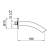 Излив Webert Aria AC0869560, черный
