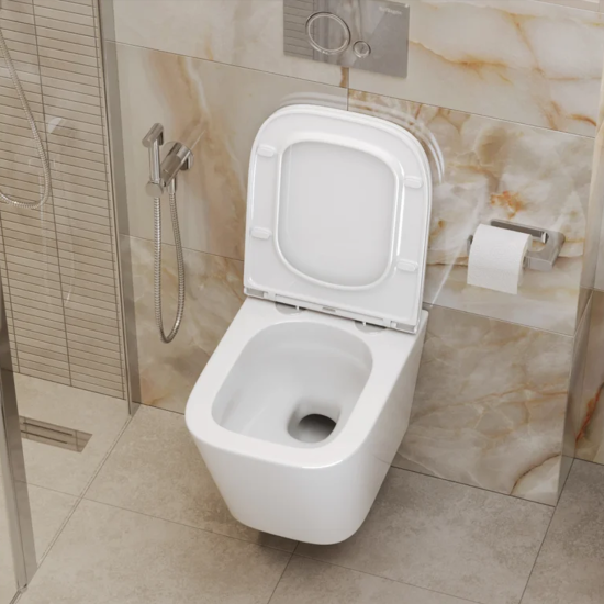 Инсталляция Geberit Duofix Delta 458.149.21.1 с кнопкой + унитаз подвесной Vincea Q-Line VT1-12T