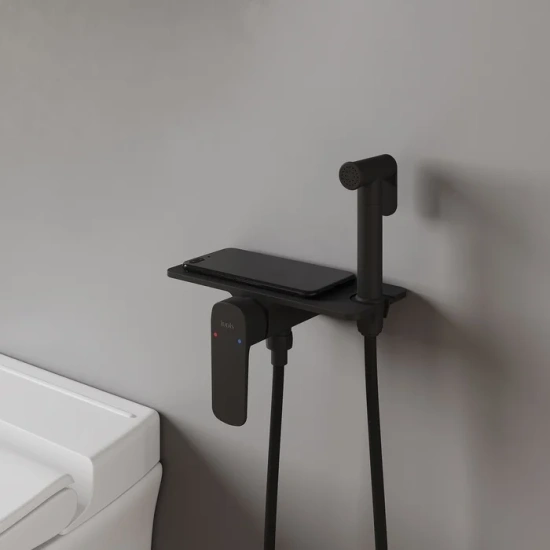 Гигиенический душ IDDIS Axes AXEBLSHi08 со смесителем, черный