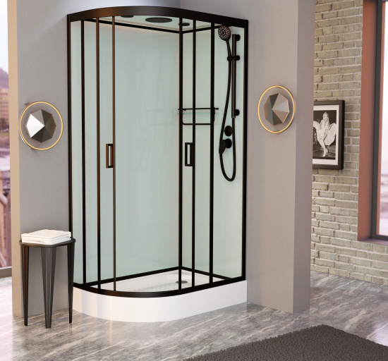 Душевая кабина Frank F412R Black