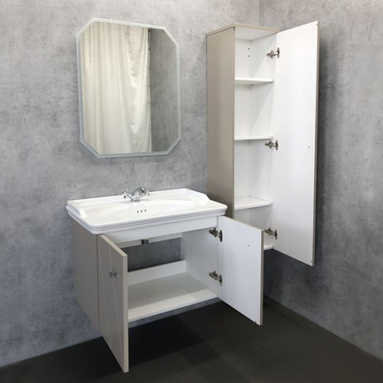 Мебель для ванной Comforty Кремона 80, подвесная, латте