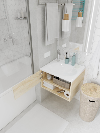 Мебель для ванной 1MarKa Naomi 60х50 дуб сонома