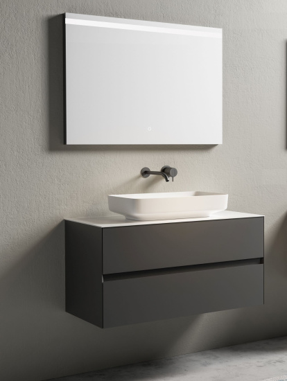 Тумба с раковиной Altrobagno Calabria 1000 Matte black