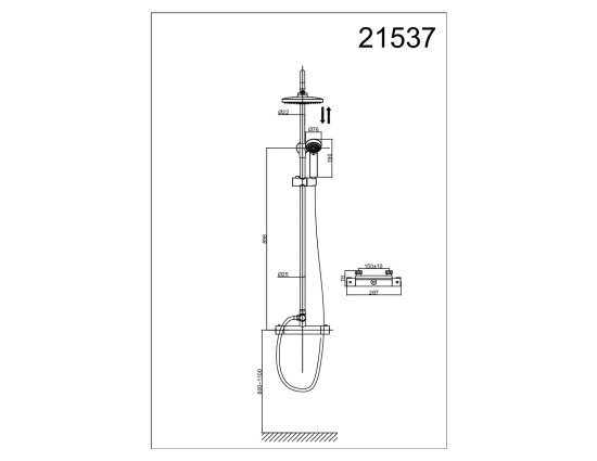 Душевая стойка D&K Bayern Potsdam DA2153701B07