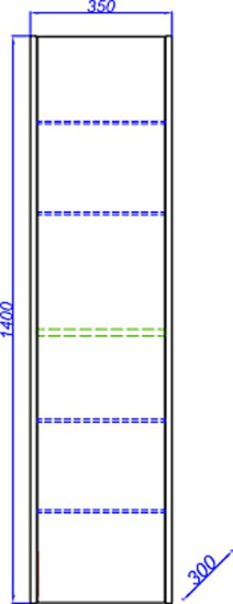 Пенал Aqwella Fargo 35 дуб балтийский