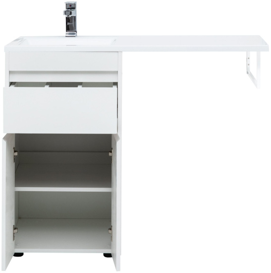 Тумба с раковиной Aquanet Токио 58 1 ящик, 2 двери