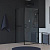 Душевой уголок RGW Hotel HO-045-1B (915-925)х900х1950 профиль черный, стекло прозрачное