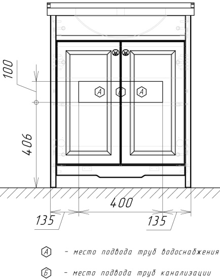 Мебель для ванной Comforty Тбилиси 70 белый глянец