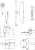 Душевой комплект Jacob Delafon Aleo E72312-CP + E72319-CP + E32907-CP