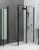 Душевой уголок Allen Brau Priority 120x80 3.31033.BBA + 3.31042.BBA, профиль черный браш