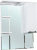 Зеркало Bellezza Альфа 75 R белое Зеркало Bellezza Альфа 75 R белое