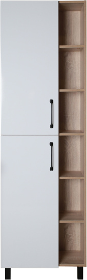 Шкаф-пенал ASB-Mebel Адель 60 белый, дуб сонома