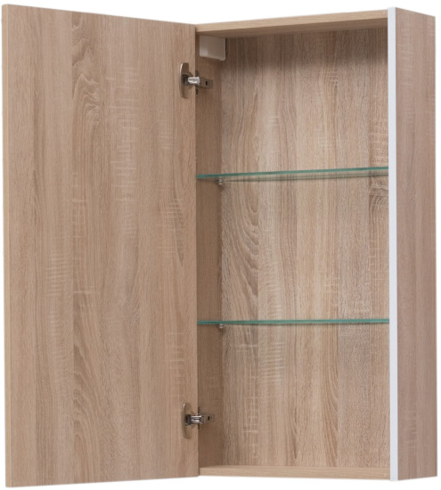 Зеркало-шкаф Aquanet Августа 50 L, дуб сонома