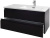 Мебель для ванной Jacob Delafon Madeleine 100 R черный блестящий