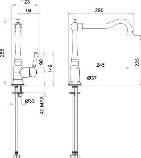 Смеситель для кухни Migliore Dallas 18219 хром