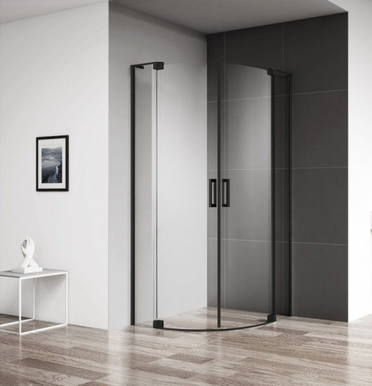 Душевой уголок Cezares Slider-R-2-80/90-C-NERO