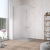 Душевая перегородка Vegas Glass EAF LUX 106 07 10 профиль матовый хром, стекло сатин Душевая перегородка Vegas Glass EAF LUX 106 07 10 профиль матовый хром, стекло сатин