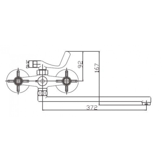 Смеситель для ванны Haiba HB25 HB2225