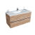 Тумба с раковиной Sanvit Кубэ-2 90 ясень